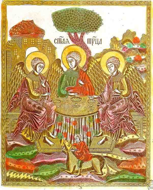 folk art trinity Art A4 Photo Print