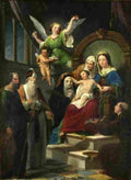 fonseca our lady saint elizabeth and the infant jesus Art A4 Photo Print
