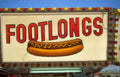 footlongs hotdog stand Vintage A4 Photo Print