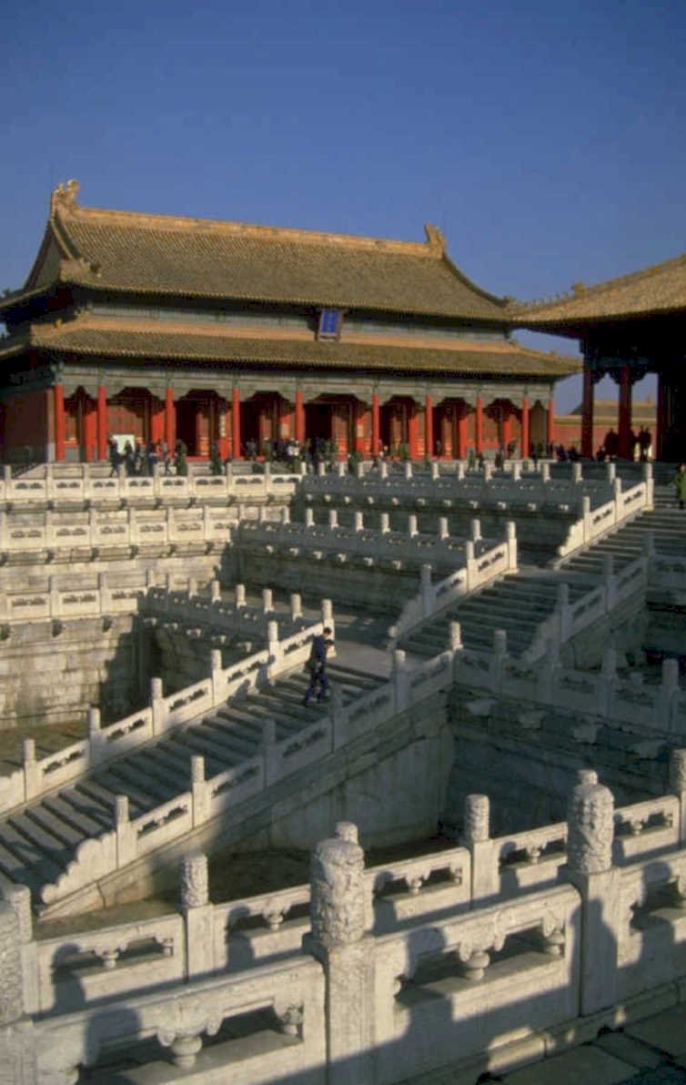 forbidden city steps 1980s 1990s A4 Photo Print