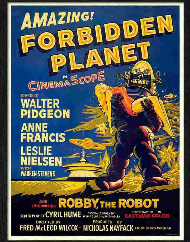 forbidden planet sci fi movie poster Advert A4 Photo Print