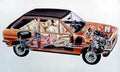 ford fiesta cutaway A4 Photo Print