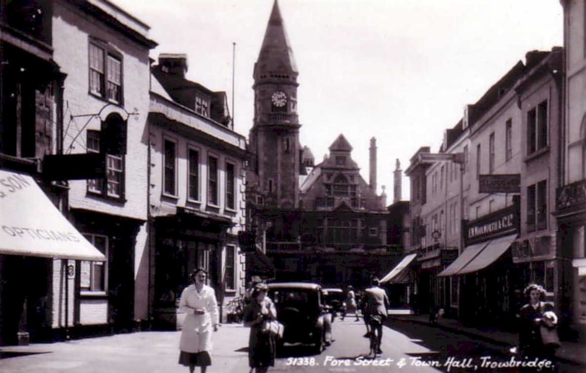 fore street trowbridgeVintage 1880s 1900s A4 Photo Print