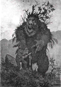 forest troll skogtrold A4 Photo Print