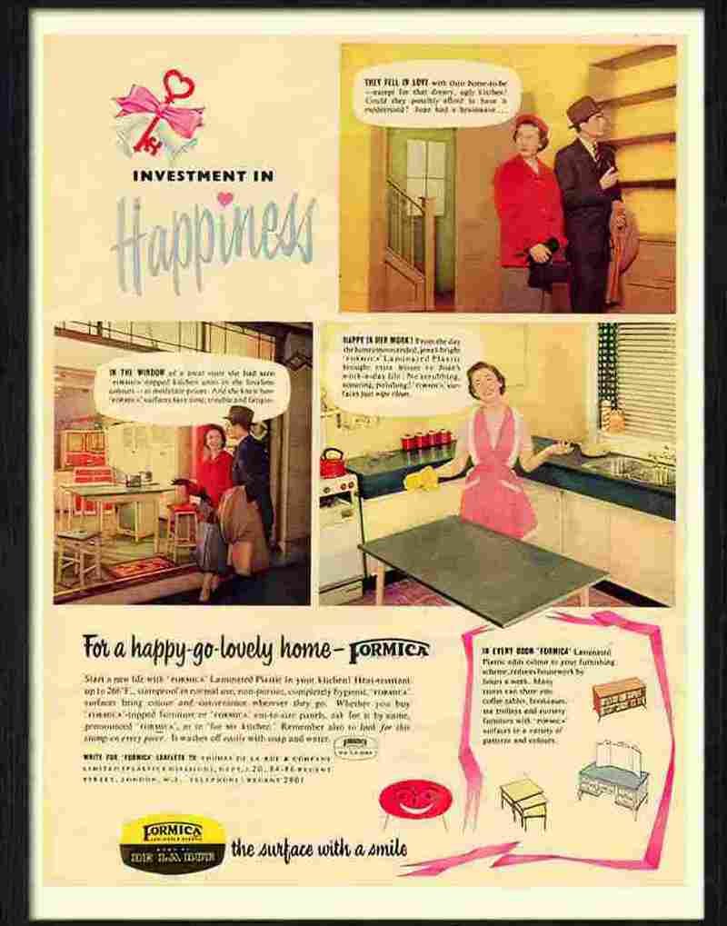 formica 1950s Advert A4 Photo Print