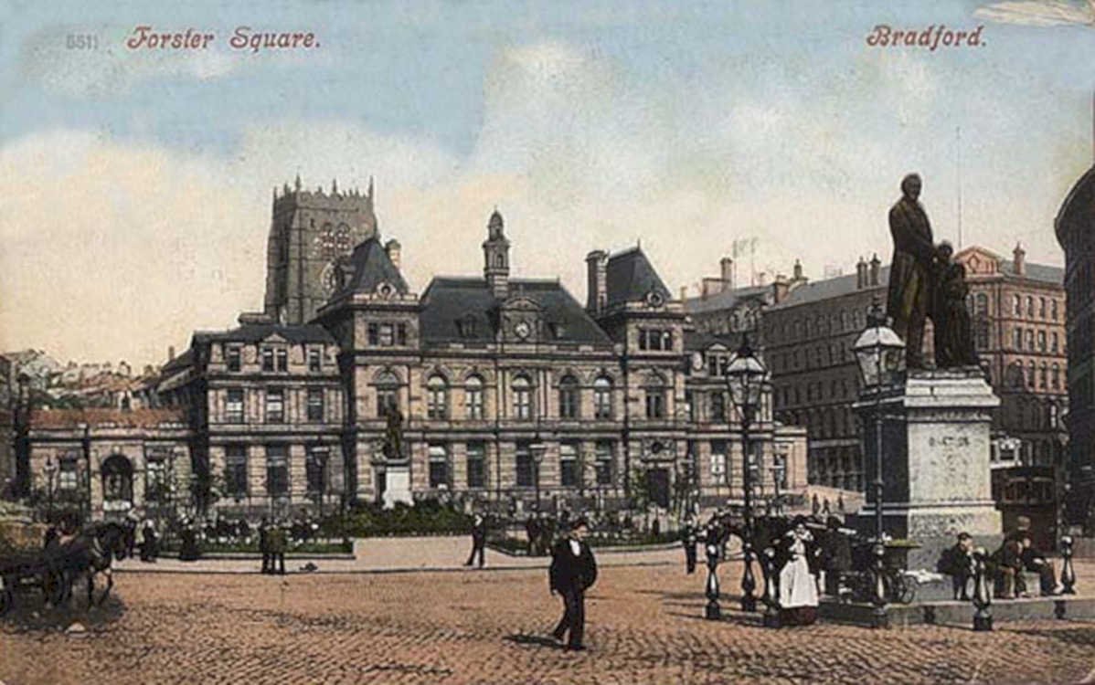 forster square bradford 2Vintage 1880s 1900s A4 Photo Print