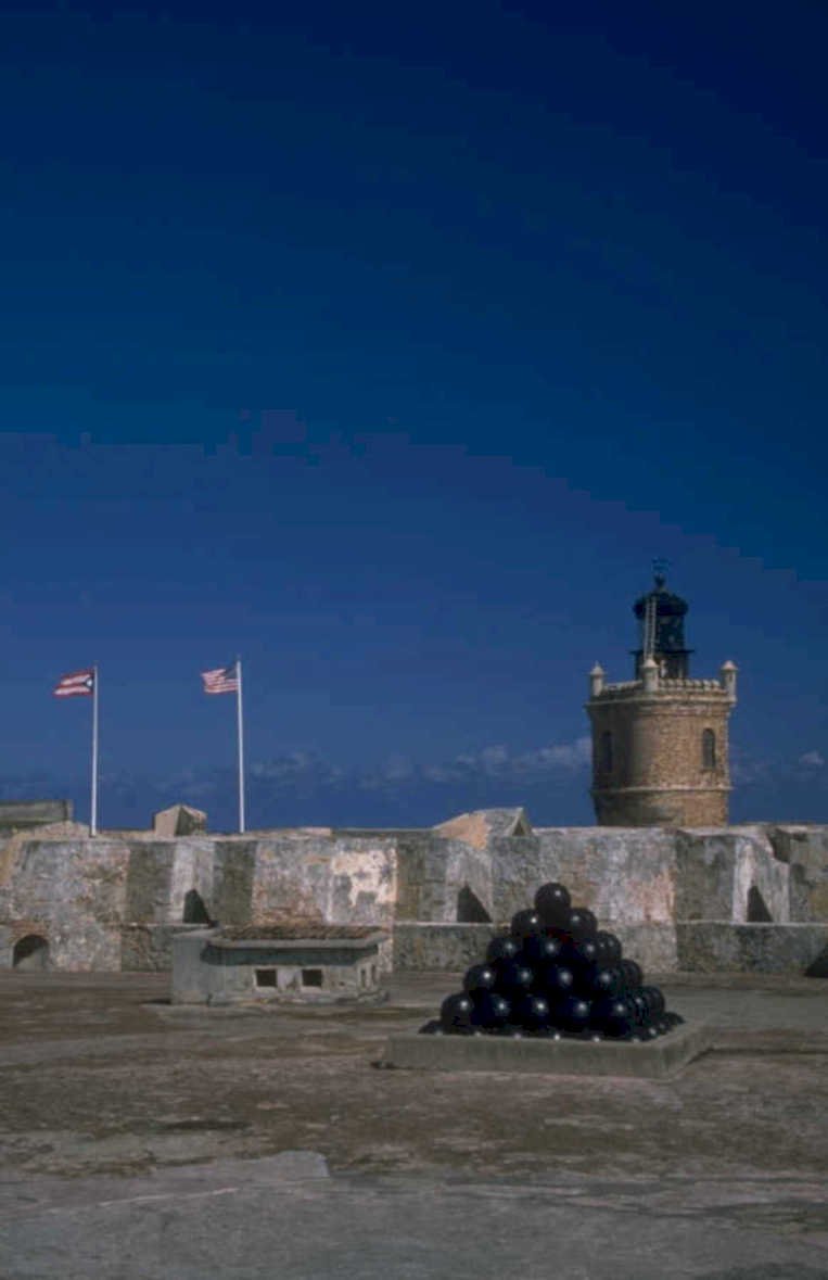 fort flags cannonballs 1980s 1990s A4 Photo Print