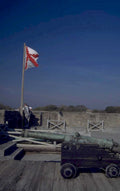 fortification cannon flag 1980s 1990s A4 Photo Print