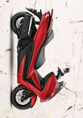 forza 300 Honda aged A4 Photo Print