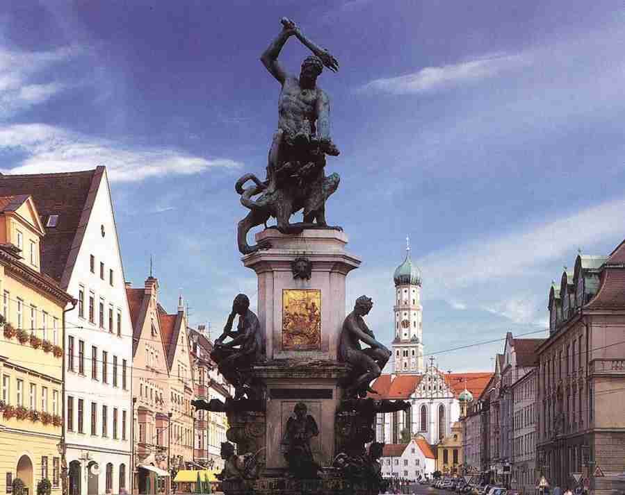 fountain 19 Art A4 Photo Print