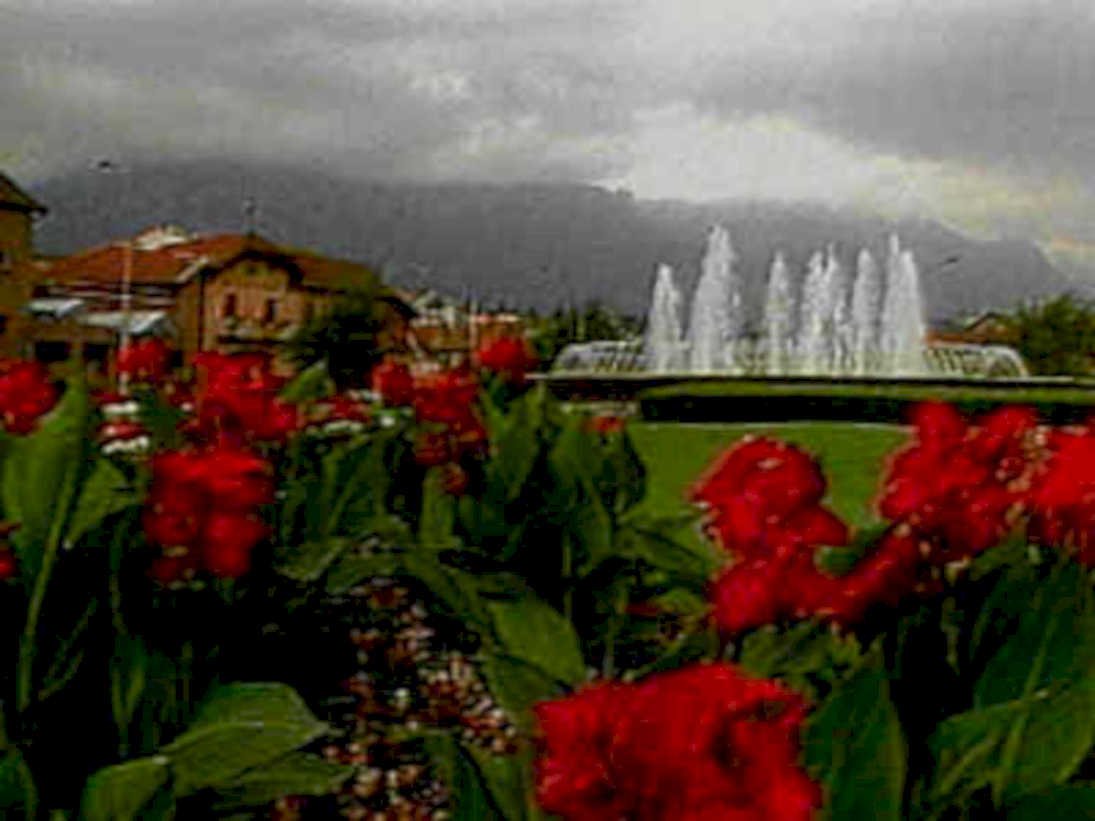 fountain canna mountains1980s 1990s A4 Photo Print