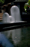 fountain reflection seattle 1980s 1990s A4 Photo Print