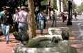 fountain seal people Vintage A4 Photo Print