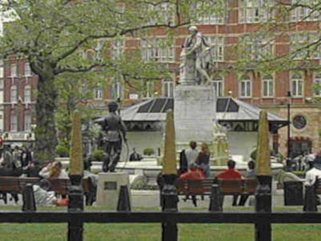fountain statue london1980s 1990s A4 Photo Print