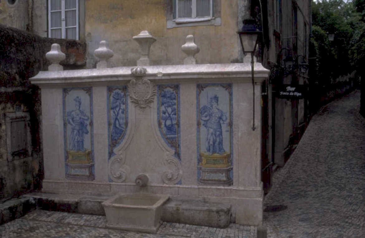 fountain vila gaia 1980s 1990s A4 Photo Print
