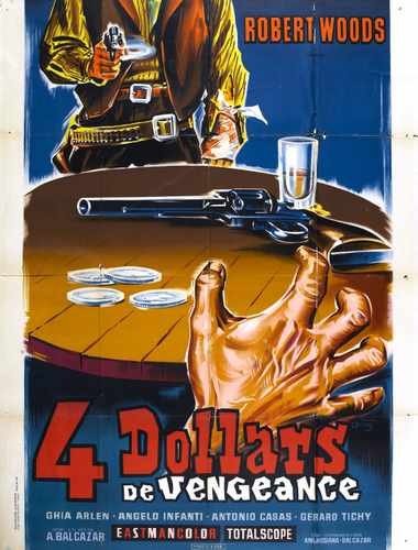 four dollars for vengeance  01 film star poster A4 Photo Print