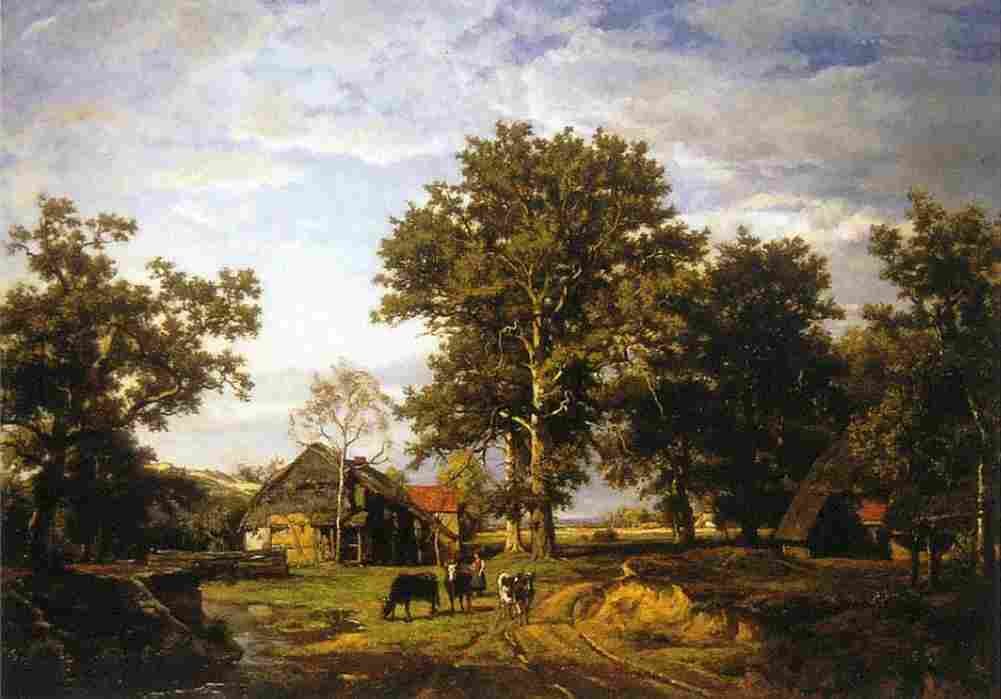 fourmois landscape with farm Art A4 Photo Print