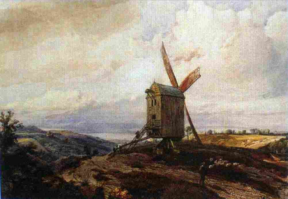 fourmois windmill Art A4 Photo Print