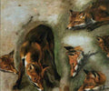 foxes Art A4 Photo Print UK
