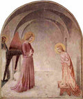 fra Annunciation with Saint Dominic Art A4 Photo Print