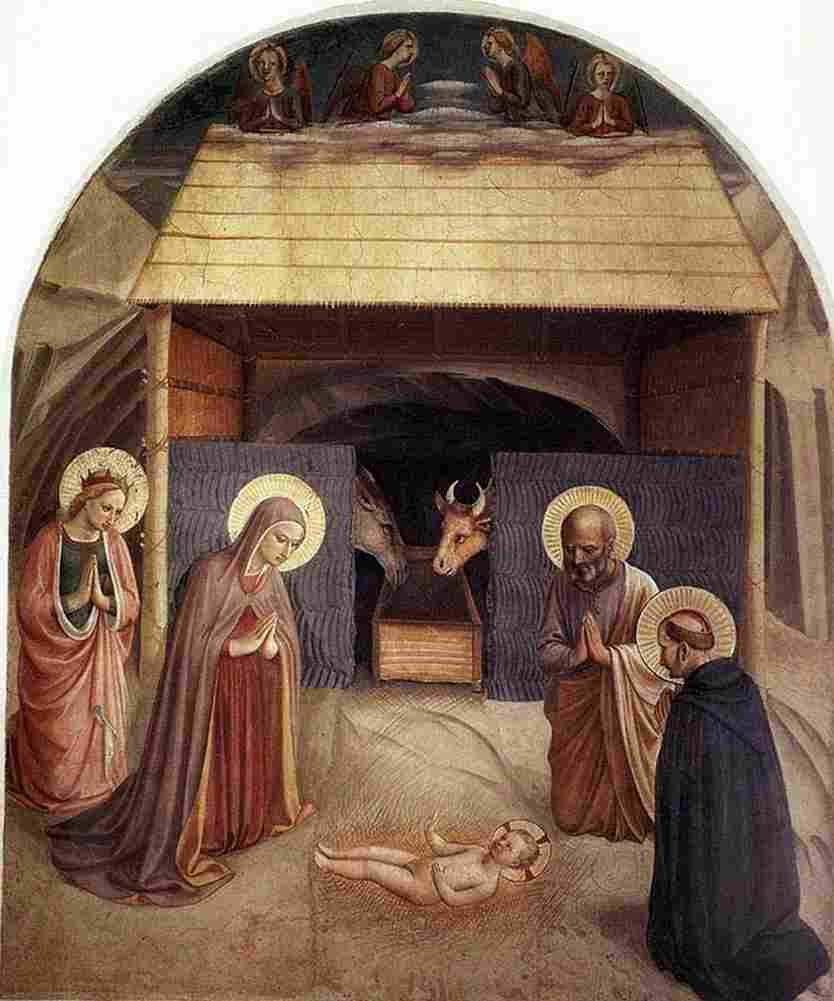 fra Nativity Art A4 Photo Print