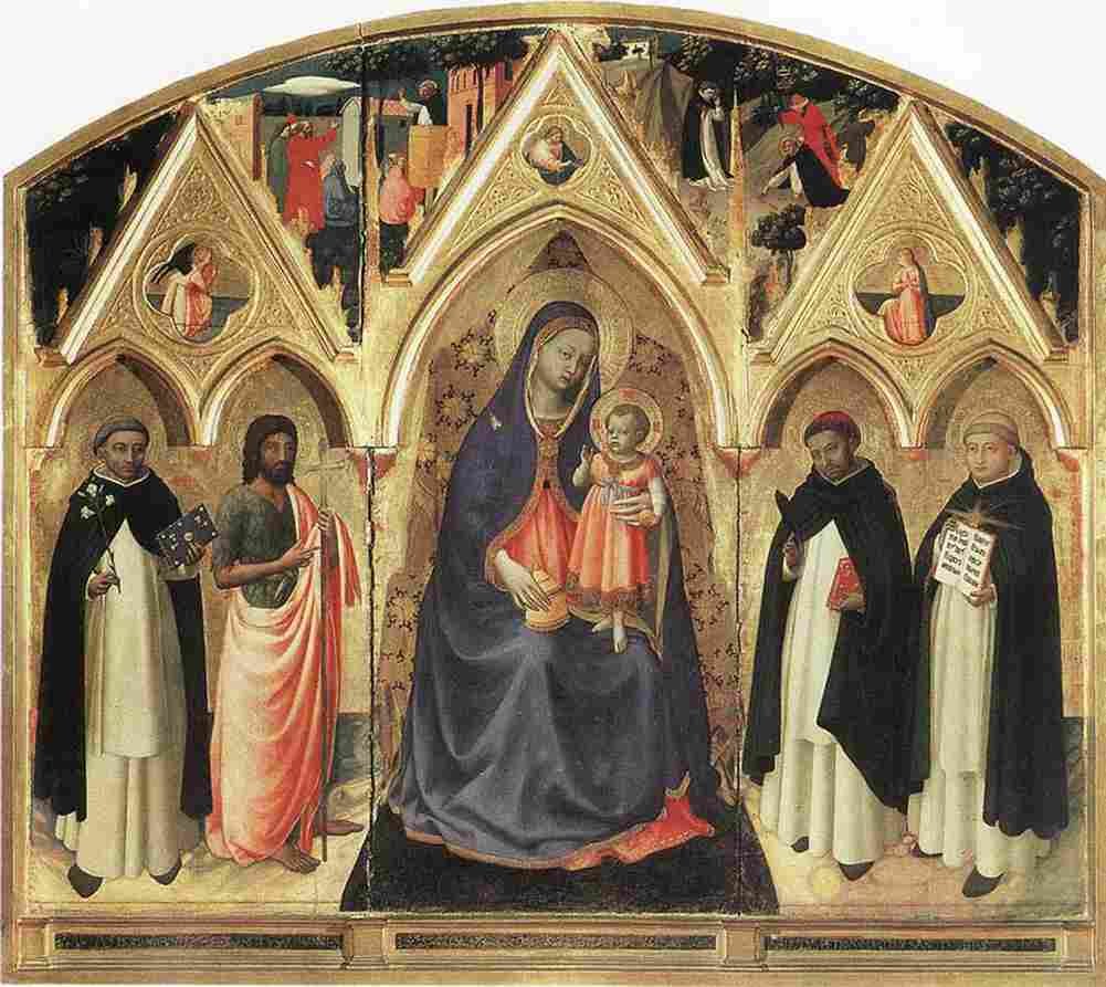 fra San Pietro Martire Triptych Art A4 Photo Print