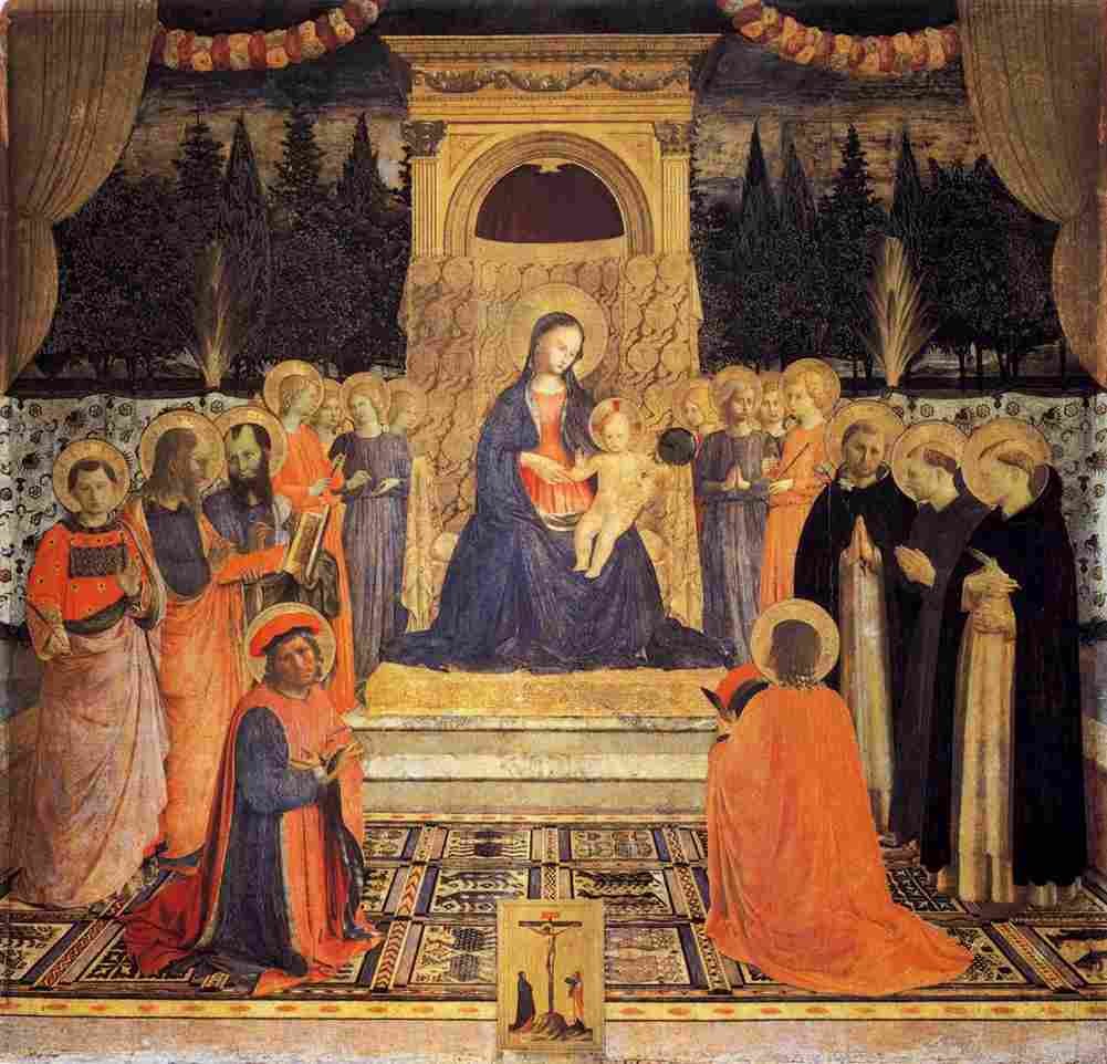 fra angelico san marco altarpiece Art A4 Photo Print
