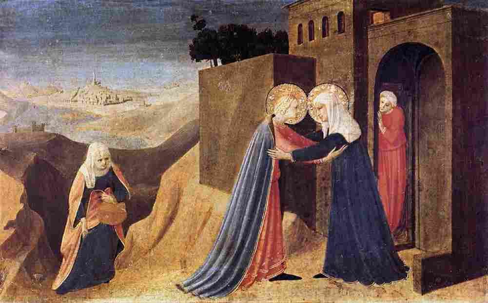 fra angelico visitation Art A4 Photo Print