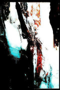 fractured concrete wall Vintage A4 Photo Print