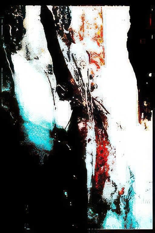 fractured concrete wall Vintage A4 Photo Print