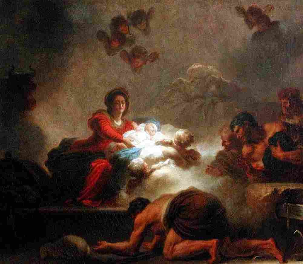 frag Adoration of the Shepherds Art A4 Photo Print