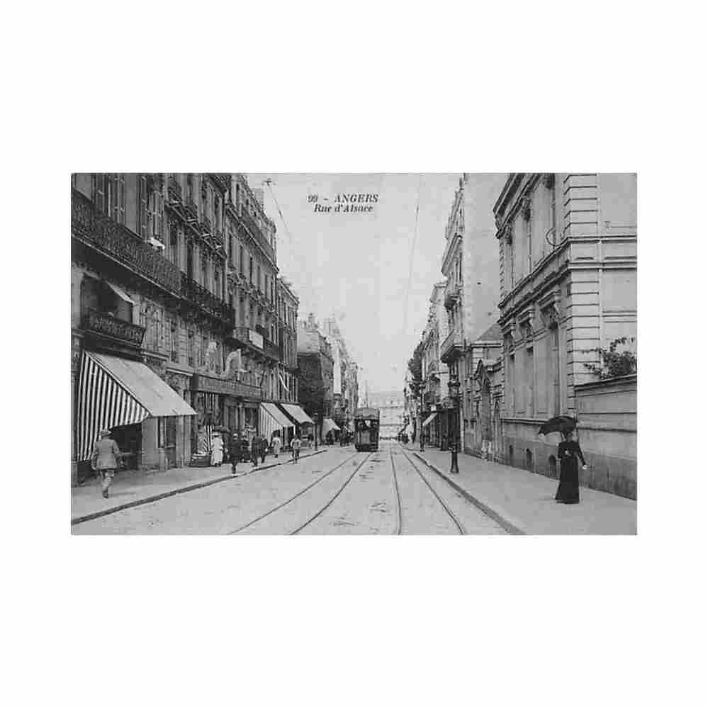 france angers 49 rue d alsace pinguet fils ed inconnu 99 Vintage A4 Photo Print