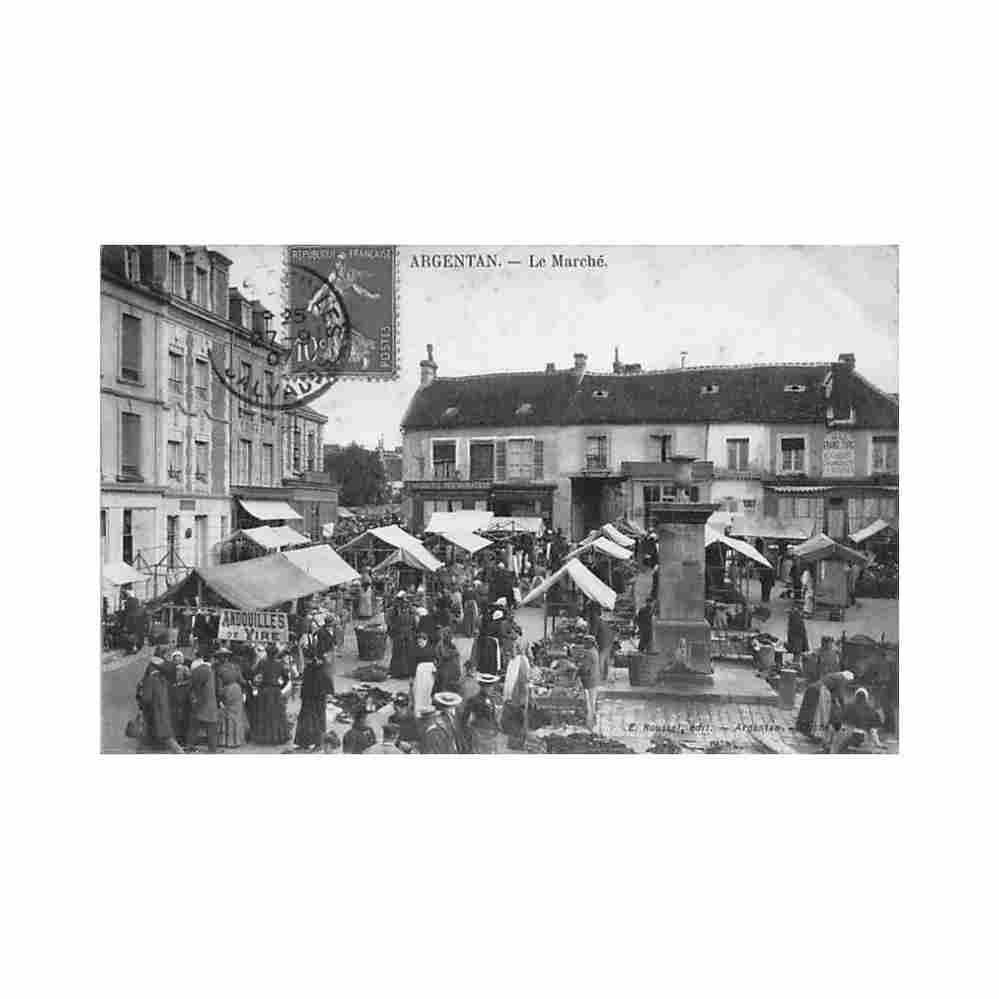 france argentan 61 le marche ed e rousset Vintage A4 Photo Print