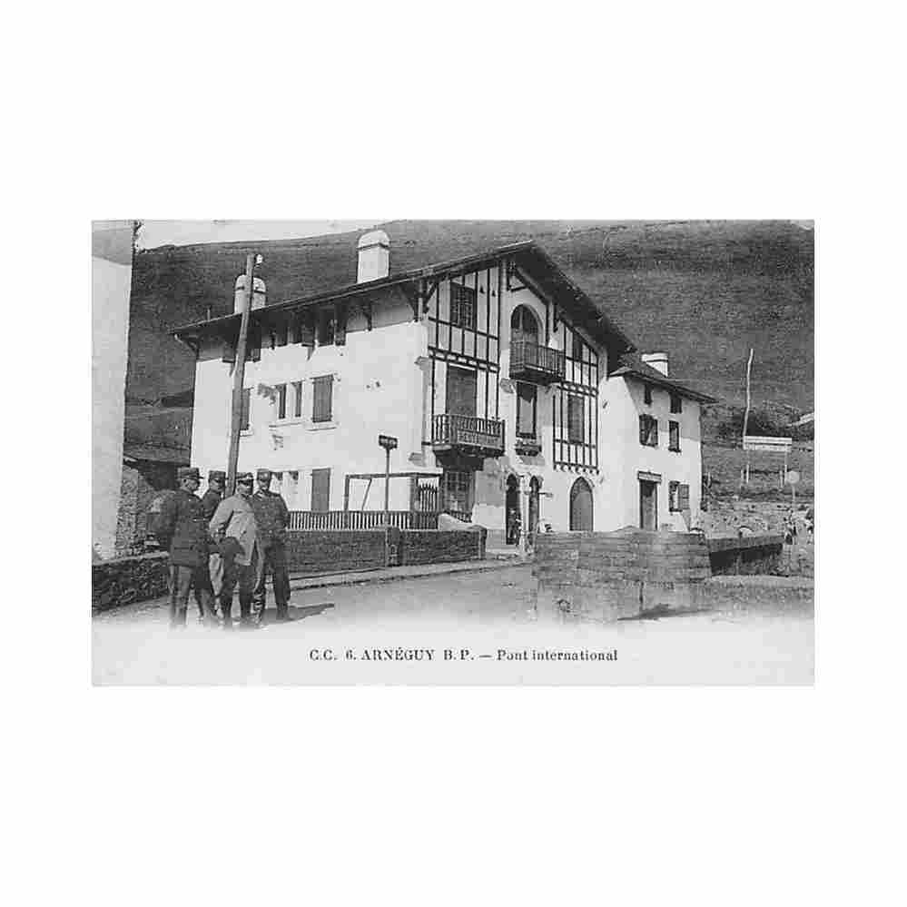france arneguy 64 pont international ed cc 6 Vintage A4 Photo Print