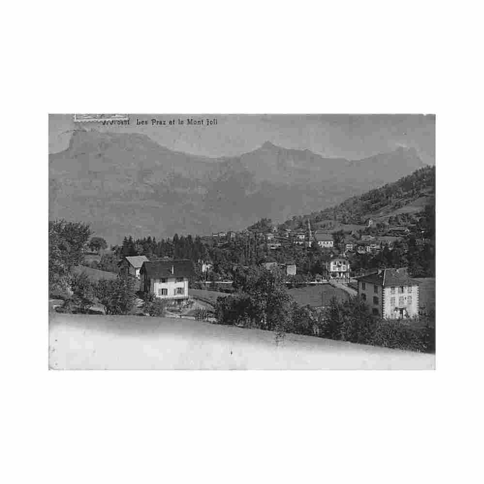 france chamonix 74 les praz et le mont joli ed jullien 5451 Vintage A4 Photo Print