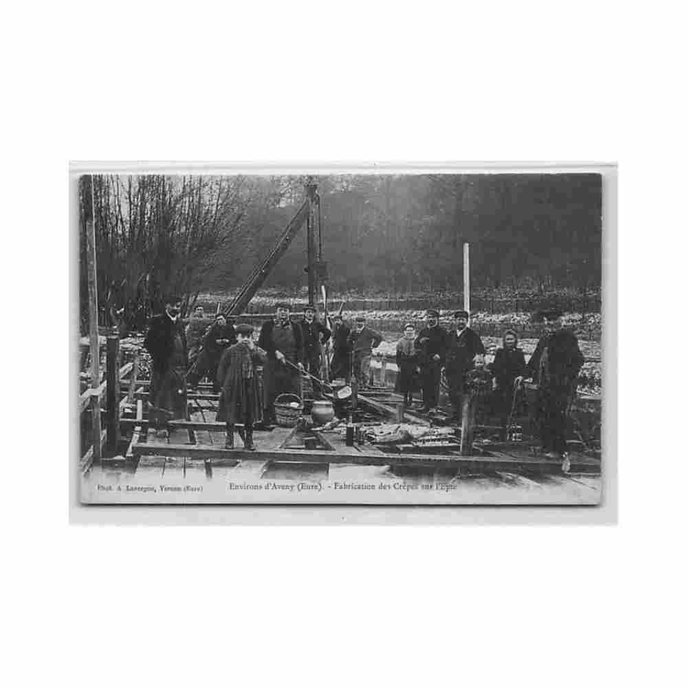 france environs d aveny 60 fabrication des crepes sur l epte Vintage A4 Photo Print
