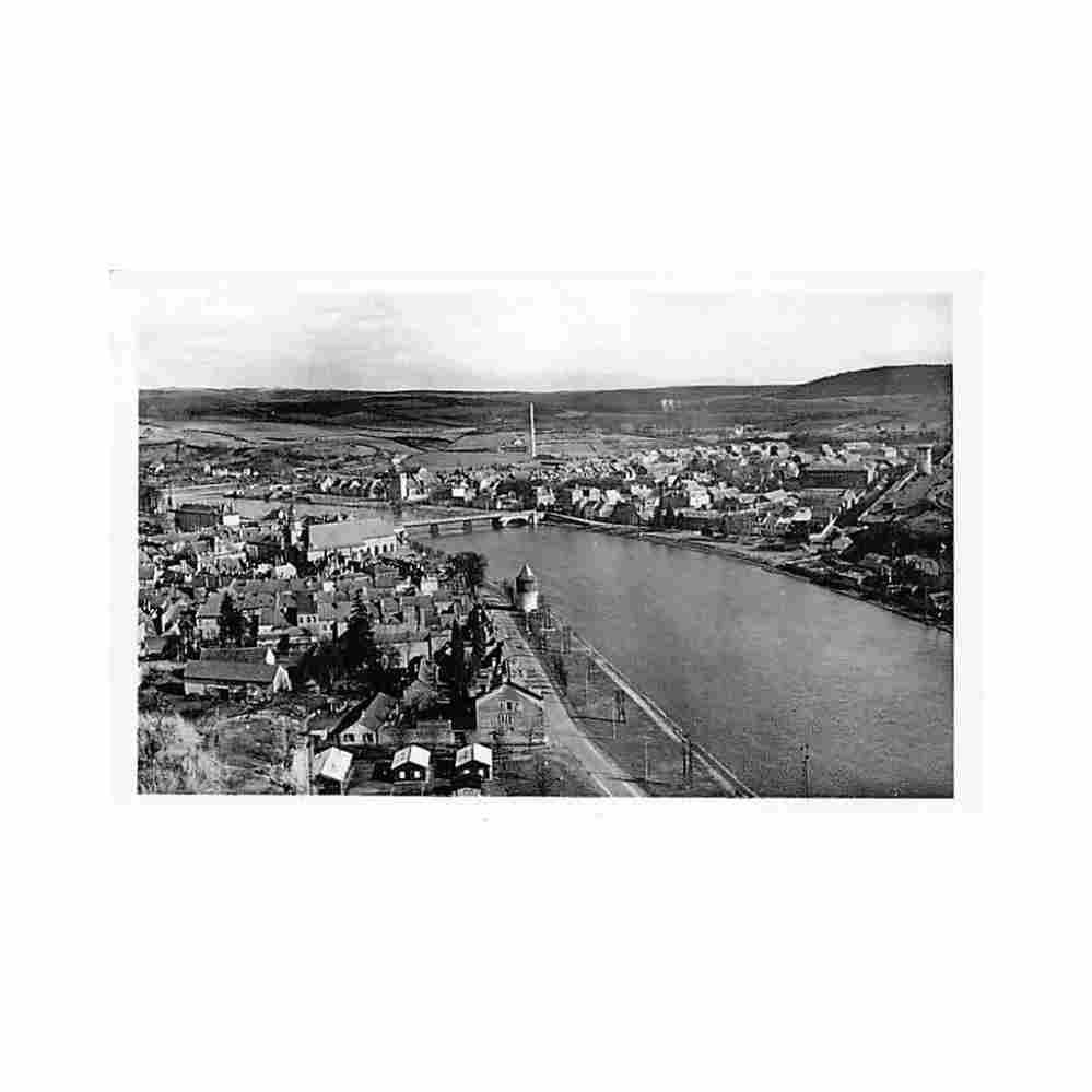 france givet 08 panorama vu de charlemont Vintage A4 Photo Print
