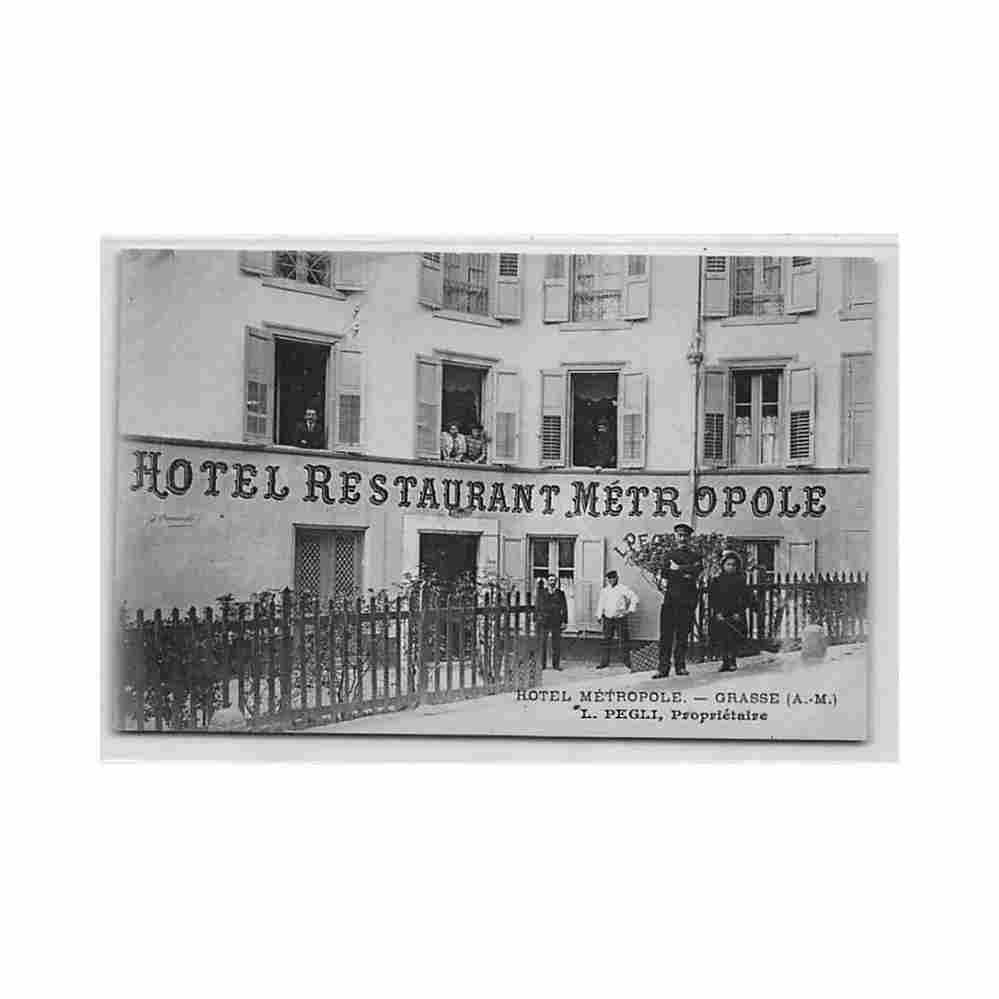 france grasse 06 hotel restaurant metropole l pegli proprietaire Vintage A4 Photo Print