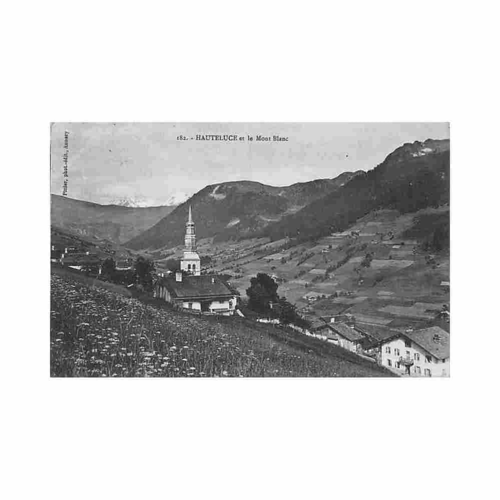 france hauteluce 73 le mont blanc ed pittier 182 Vintage A4 Photo Print