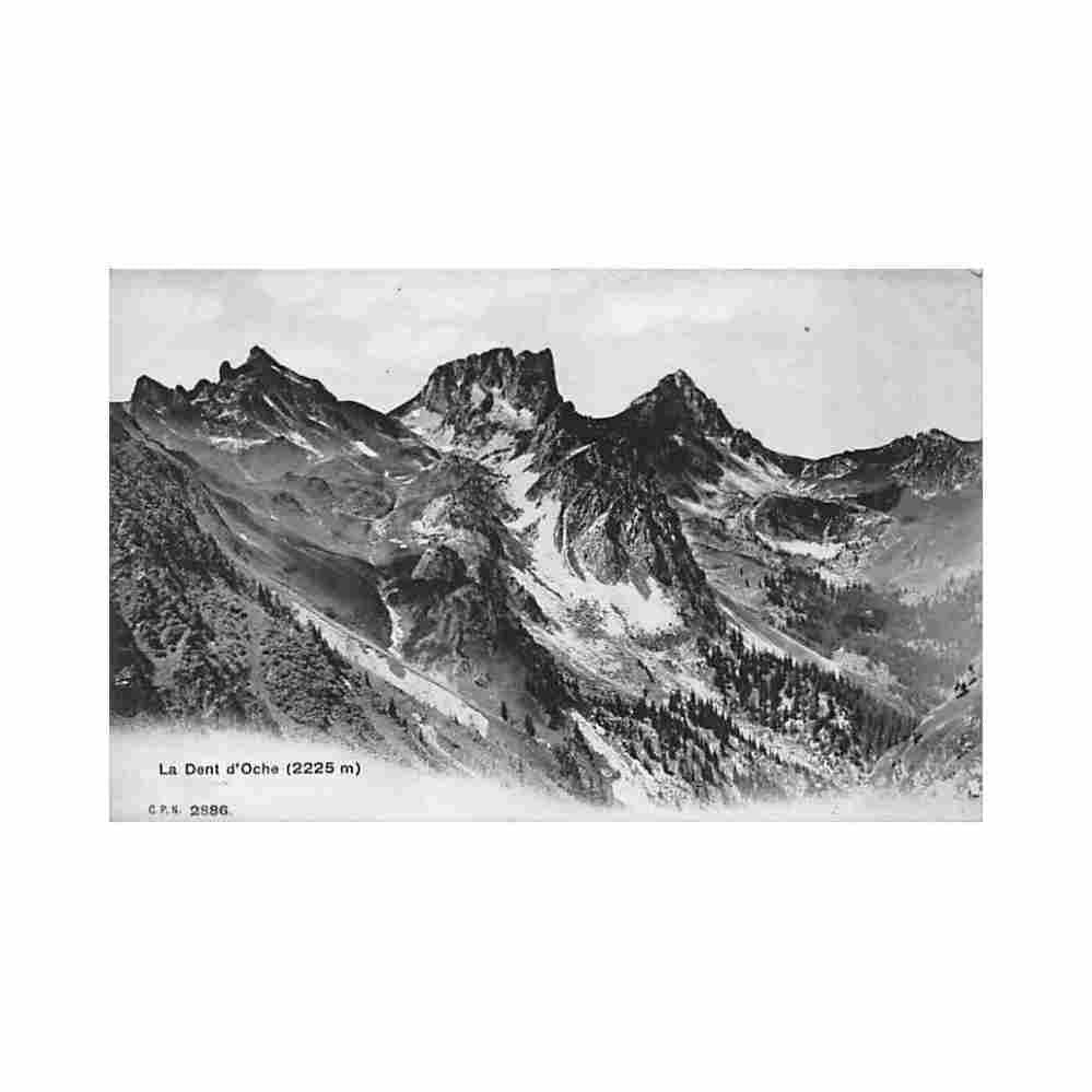 france la dent d oche 2225m Vintage A4 Photo Print