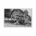 france le menil thillot 88 loge forestiere du rupt de la sauce 1906 Vintage A4 Photo Print