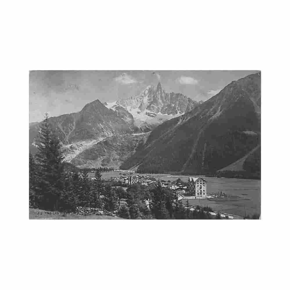 france les praz 74 l aiguille du dru ed jj jullien 7743 Vintage A4 Photo Print