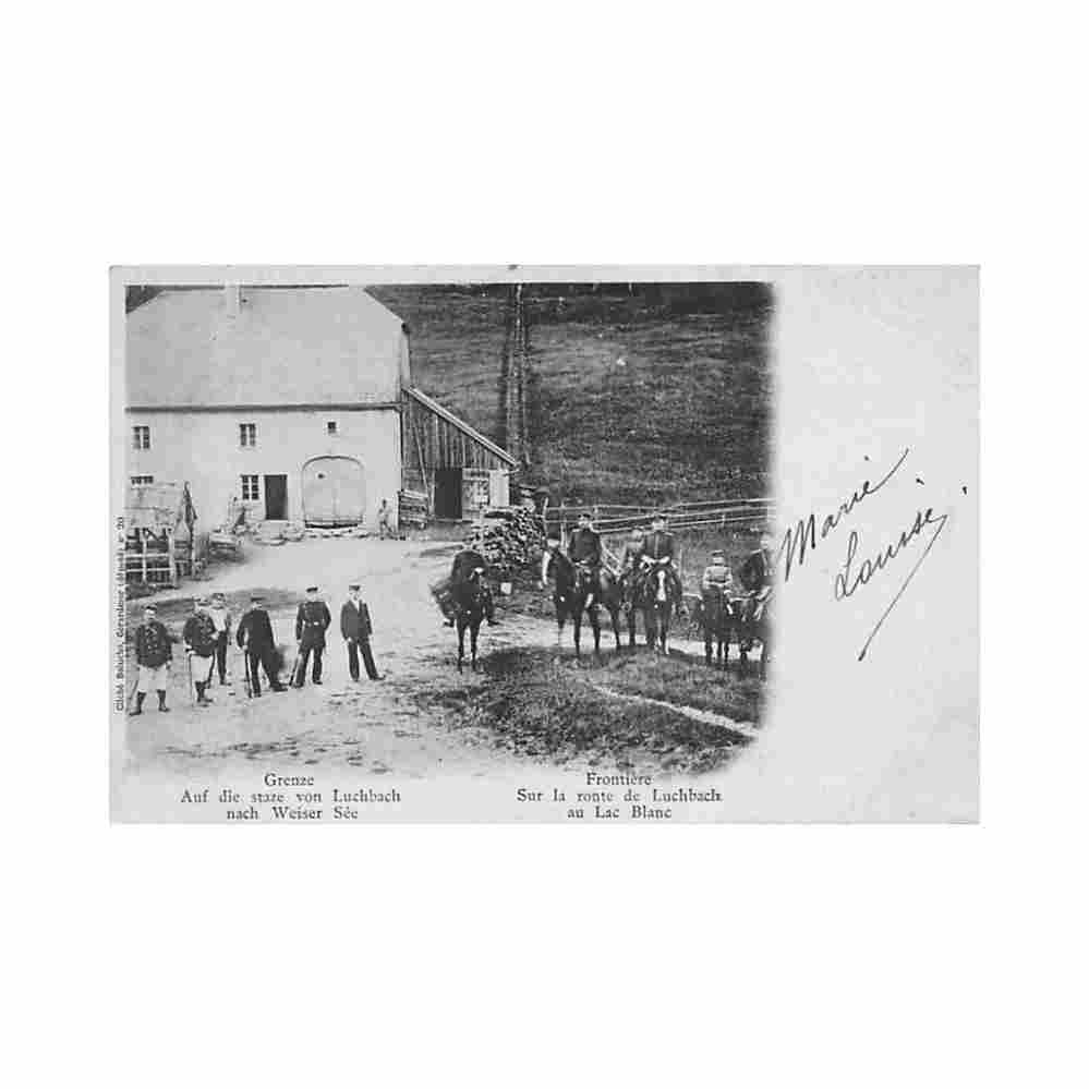 france louchbach 88 frontiere sur la route de luchbach au lac blanc cliche baluche gerardmer Vintage A4 Photo Print