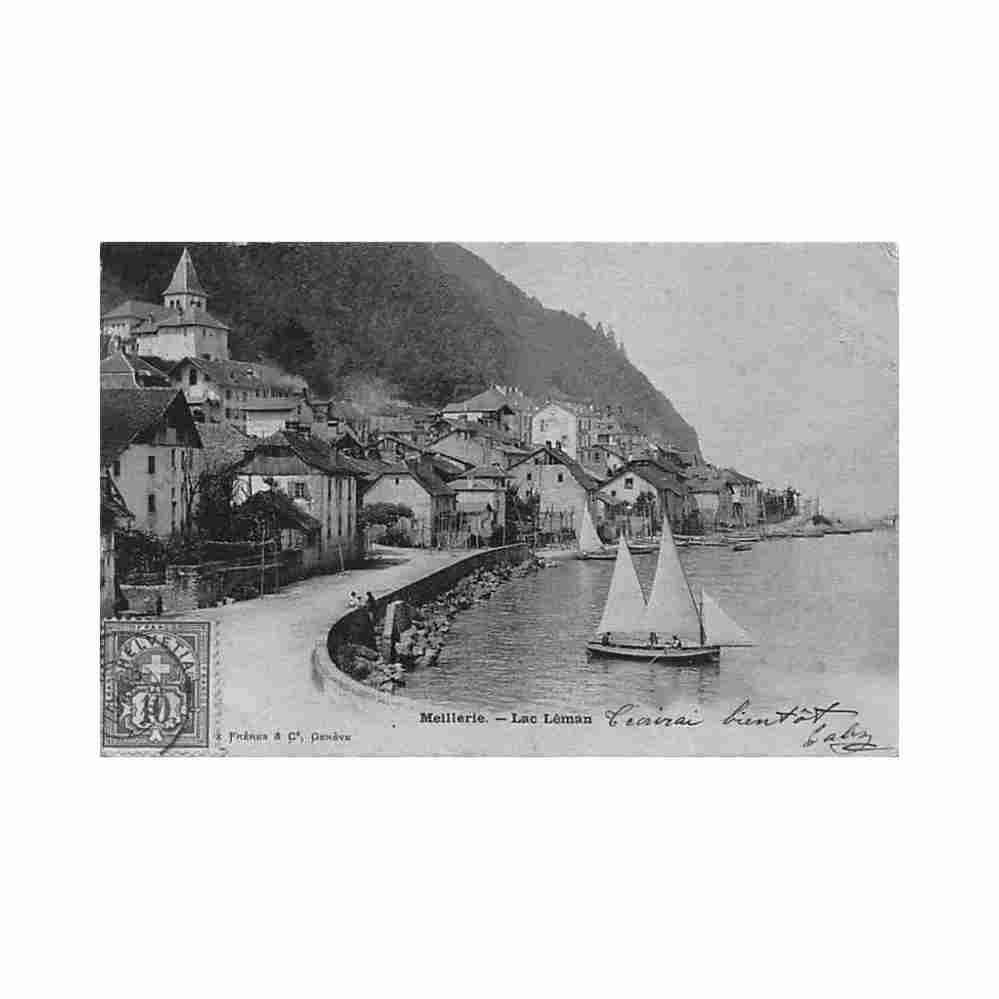 france meillerie 74 lac leman ed charnaux Vintage A4 Photo Print
