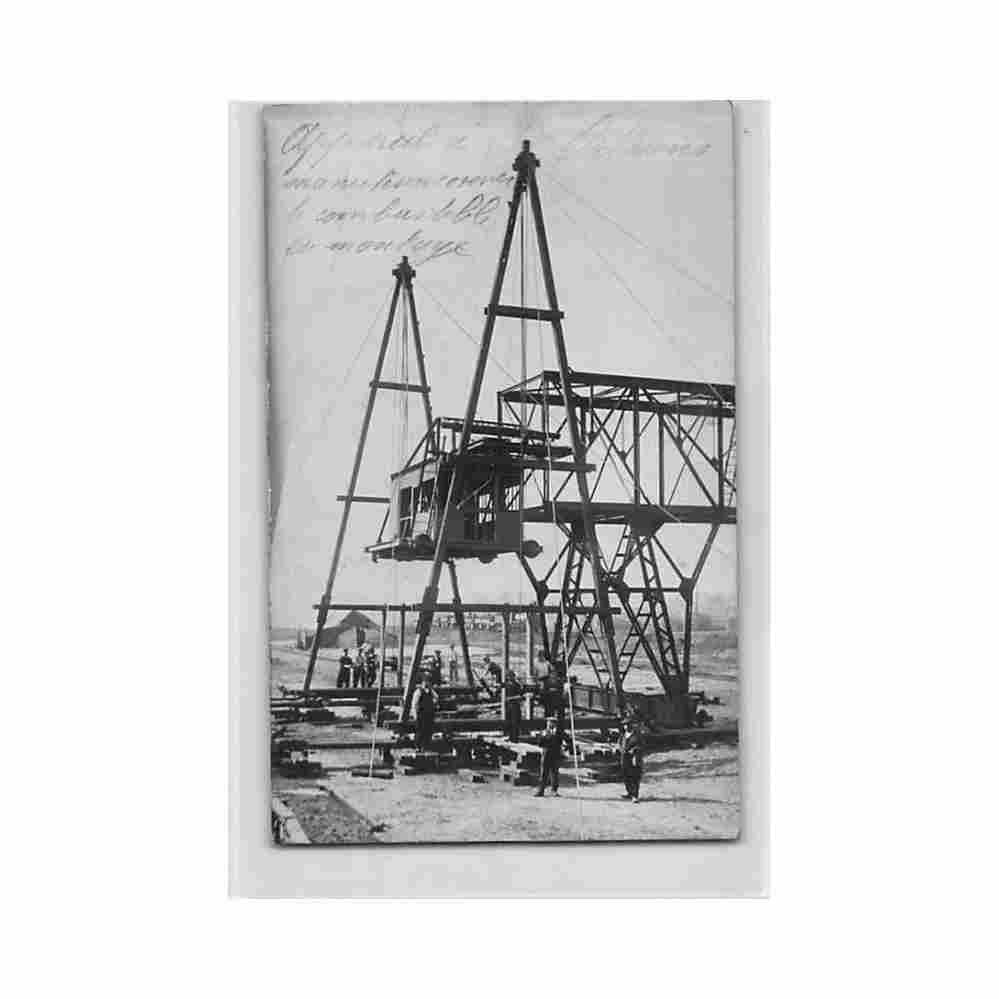 france orleans 45 la gare appareil a manutentionner le combustible en montage carte atelier touzery Vintage A4 Photo Print