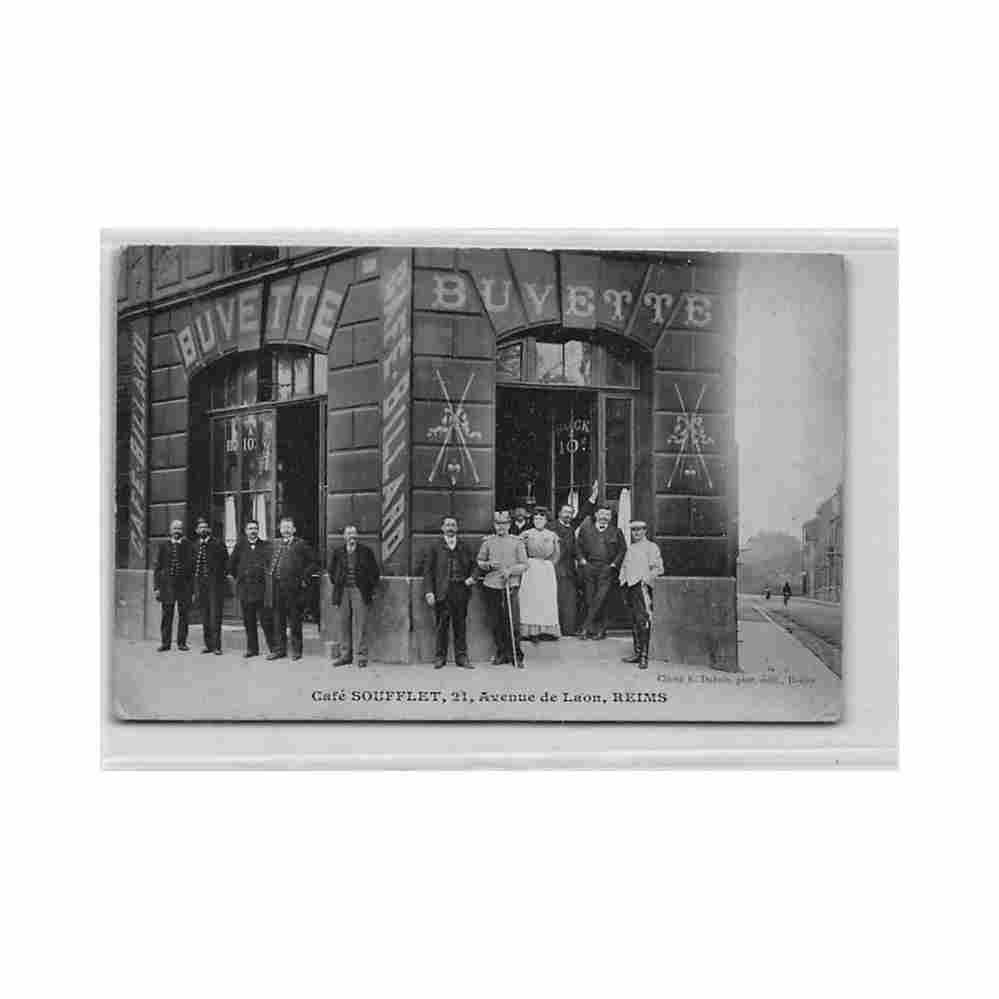 france reims 51 cafe billards soufflet 21 avenue de laon Vintage A4 Photo Print