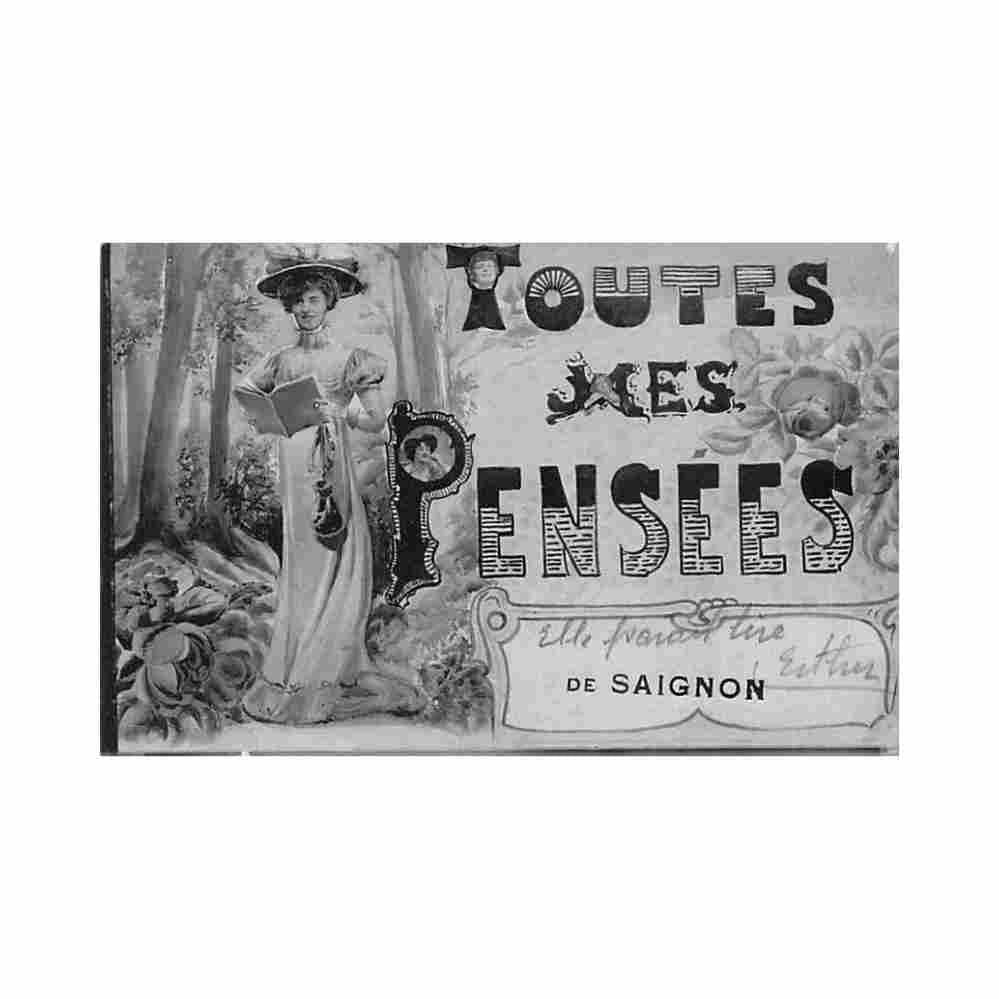 france saignon 84 toutes mes pensees de Vintage A4 Photo Print