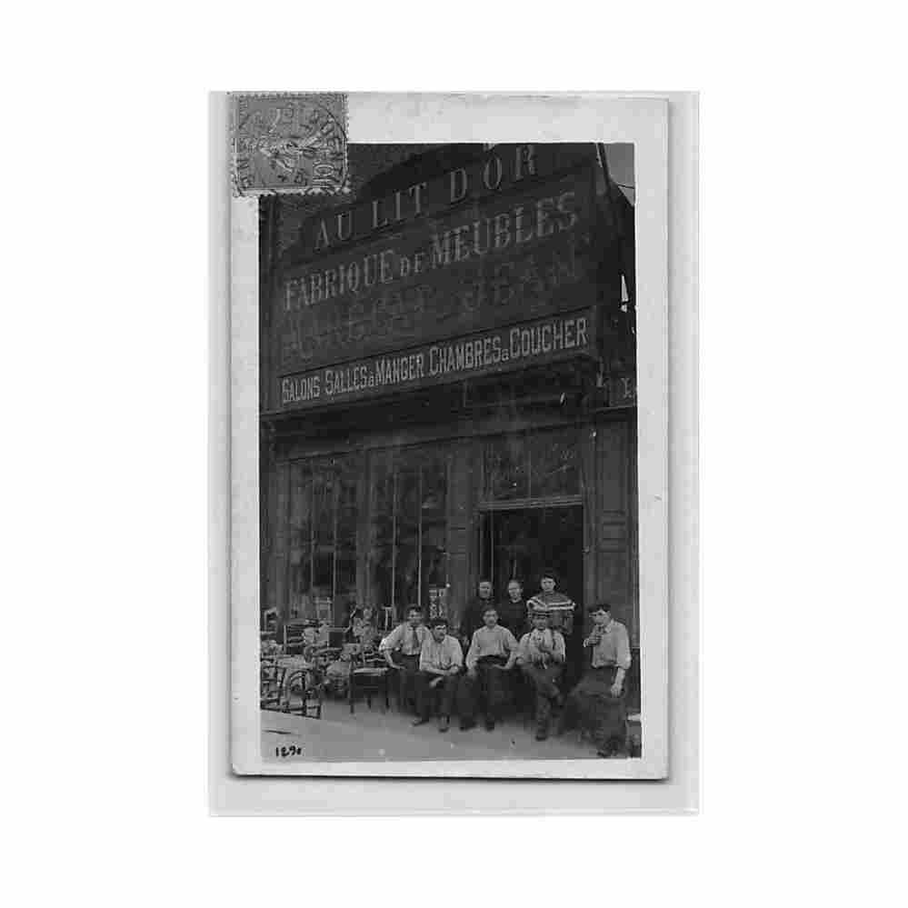 france saint quentin 02 au lit d or jean marecat carte Vintage A4 Photo Print
