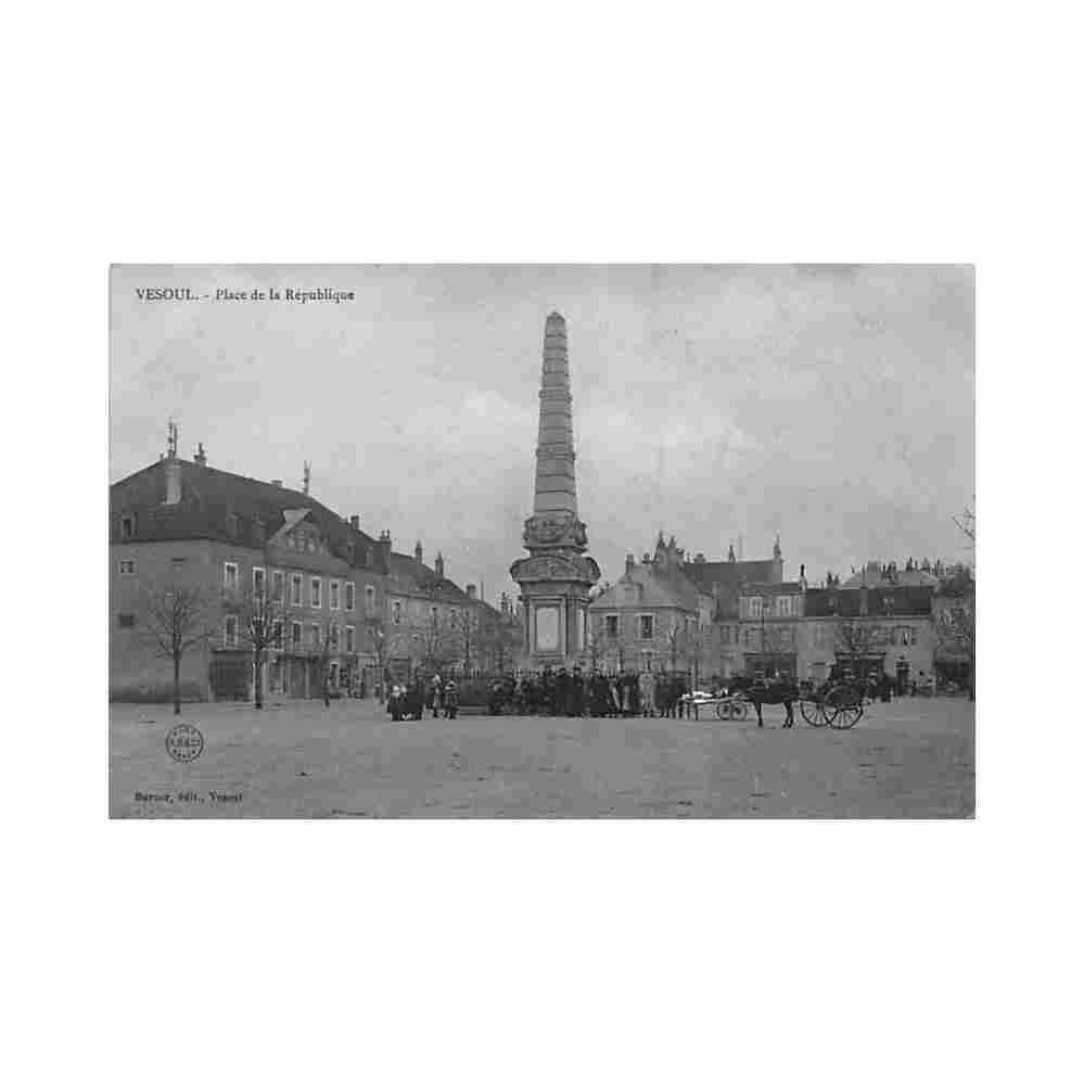 france vesoul 70 place de la republique ed burner Vintage A4 Photo Print