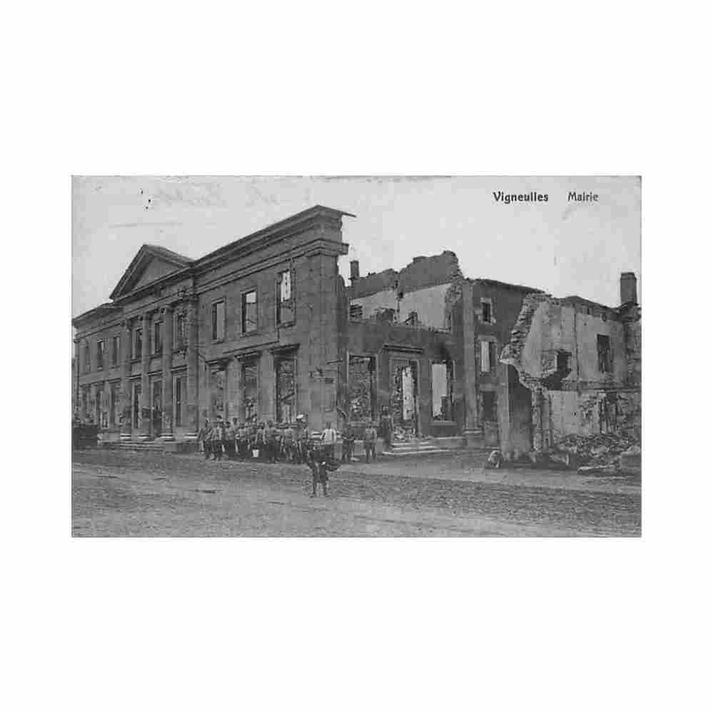 france vigneulles les hattonchatel 55 1915 la mairie en ruine Vintage A4 Photo Print